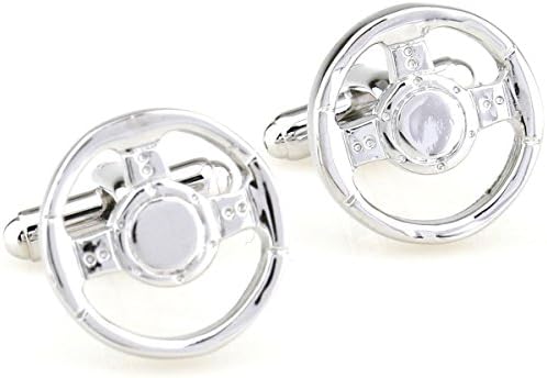 Dev Love Cufflinks Steering wheel circle plain male cufflinks nail sleeve 170287 shipping+gift box