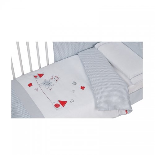 Imagen principal de Bolín Bolón-Funda nórdica+Almohada+Bajera-Colección Candy-95 Gris