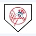 New York Yankees MLB Home Plate Stepping Stone (12")