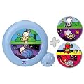 INDICATEUR DE REVEIL POUR ENFANTS BLEU KID SLEEP + 2 PLAQUES DECORATIVES