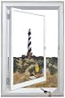 Decorative Mirror with Cape Hatteras Lighthouse