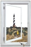 Decorative Mirror with Cape Hatteras Lighthouse