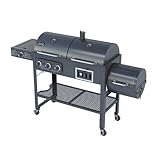 Smoke Hollow 1800CGS Gas/Charcoal/Smoker Grill with Side Burner