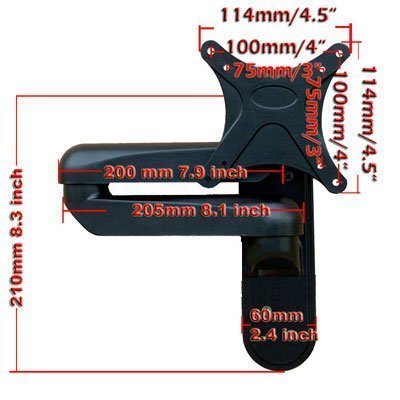 VideoSecu Computer Monitor TV Wall mount bracket for most 15