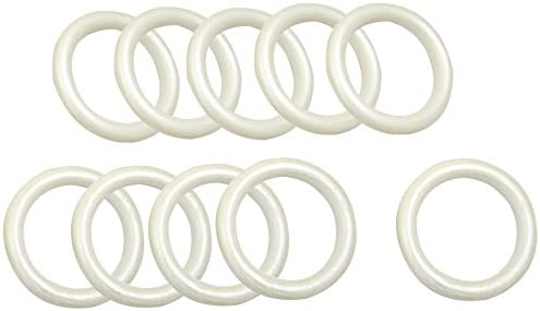 Linpeng Wood Loops, 58 by 40 by 8mm, White