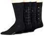 IZOD Men's Mens 4-Pack Dressy Pattern Sock, Black, One Size