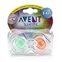 Translucent Infant Pacifiers 3-6m (colors may vary)