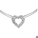 Sterling Silver 0.50ctw Diamond Heart Pendant with Free 17