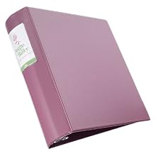 Avery Heavy-Duty Binder with 3 Inch Round Rings, Mauve, 1 Binder (06632)