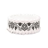 Lucks Edible Image Damask Black Designer Prints, 36 pk