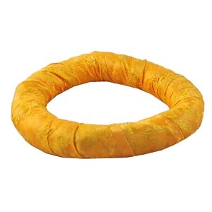 Tibetan Singing Bowl Yellow Cushion Ring