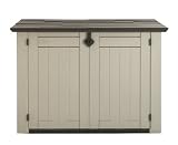 Keter 17187332 Mülltonnenbox Store-it-Out XL, Kunststoff, beige / braun