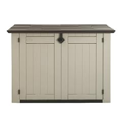Keter 17187332 M�lltonnenbox Store-it-Out XL, Kunststoff, beige / braun