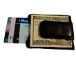 MAGNETIC MONEY CLIP WALLET 100% GENUINE LEATHER BY DESIGNSK