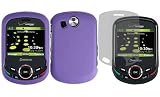 Dark Purple Hard Case Cover+LCD Screen Protector for Pantech Jest 2 II TXT8045 8045