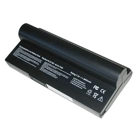 Extended Capacity Laptop Battery for Asus Eee PC 901 1000 1000H 1200 Series, Black