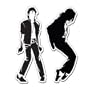 MICHAEL JACKSON 2 STICKER SET - Sticker Decal - #S0057
