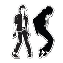 MICHAEL JACKSON 2 STICKER SET - Sticker Decal - #S0057