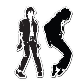 MICHAEL JACKSON 2 STICKER SET - Sticker Decal - #S0057