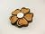 Flower table top candle holders (Dark Stain)