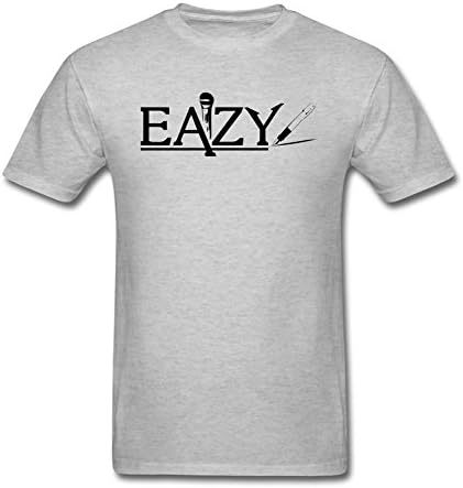 OKGOOP Men's Lectro Eazy E N.W.A. Hip Hop Group Music Grey T-shirt