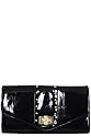 Black Louise Patent Clutch Bag