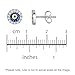 925 Sterling Silver Cubic Zirconia Resin Mini Round Shape Evil Eye Stud Post Earrings
