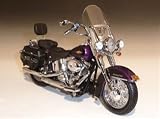 2011 Harley Davidson FLSTC Heritage Softail Classic Psychedelic Purple/Vivid Black 1/12 Diecast Model by Highway 61 81146