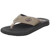 Reef Men's Phantoms Thong Sandal,Black/Tan,11 M US