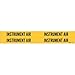 Brady 7166-4, 92007 Self-Sticking Vinyl Pipe Marker, (Pack of 50 Cards)