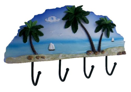 Wall hook Plaque Tropical wall hook