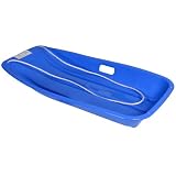 Large Blue Plastic Snow Sledge With Rope Brand New
