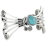 Lucky Brand Palomino Silver-Tone Turquoise Open Cuf