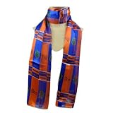NCAA UF Florida Gators Flowy Silky Scarf Wrap Shall Womens Blue Orange Licensed