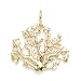 Coral Tree Pendant in 14K Yellow Gold