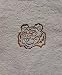 Towel with Embroidery Tiger