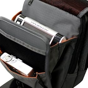 Garmin Forerunner 101 Portable GPS Automobile Navigator 14-Pocket Cross Body Messenger Bag - Grey