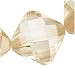 Cubic Zirconia CZ Faceted Square Diamond Beads 7X7mm Champagne (8 Beads)