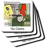 Londons Times Famous People Places Books Cartoons - PICASSO S CASTRO NEOCUBA-ISM - Coasters