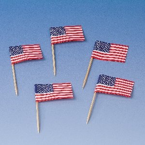 FLAGGENPICKER -USA- ** 200 STÜCK **
