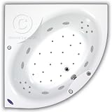 Pegasus Helios Chromotherapy Whirlpool Bath with Hydro, 1400x1400mm, Opt1