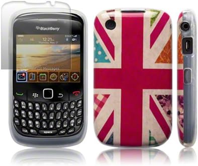 Blackberry Curve 8520 / 9300 'Hope and Glory' Union Jack (designed by Creative Eleven) TPU Gel Skin / Case / Cover + Screen Protector -
