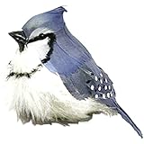 Touch of Nature 21177 Fat Blue Jay Feather Bird, 5-1/2-Inch