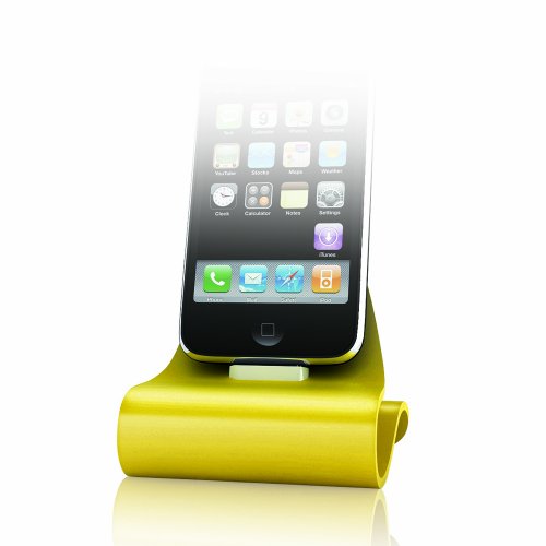 KONNET iCrado Rainbow, Stylish Metal Charging Dock / Cradle / Stand for iPhone, iPhone 3G, iPhone 3GS and iPod (Limited Edition: Yellow)
