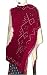Tie and Dye Embroidered Shawls Wool Fabric Wrap Clothing from India 80 inches x 35 inches (tdswl287)
