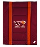 VIRGINIA TECH HOKIES OFFICIAL LOGO FULL / QUEEN SIZE JERSEY COMFORTER