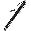 iKross Stainless Steel Capacitive Stylus with 3.5mm Adapter Plug (Black) for iPad 2, new iPad, Kindle Fire, iPhone 4S 4 3GS, iPod Touch, Motorola Xoom, Xyboard, Droid, Samsung Galaxy, Asus Eee Pad Transformer, Acer Iconia, ViewSonic gTablet, Toshiba Thrive, Superpad, HP Touchpad, Blackberry Playbook & Other tablets - Retail Packaging
