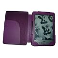 Funda en piel sint�tica para kindle 4. Color morado