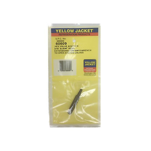 Yellow Jacket 60609 Hex Key Adapter for 3/16 & 5/16 NEW [Misc.] 