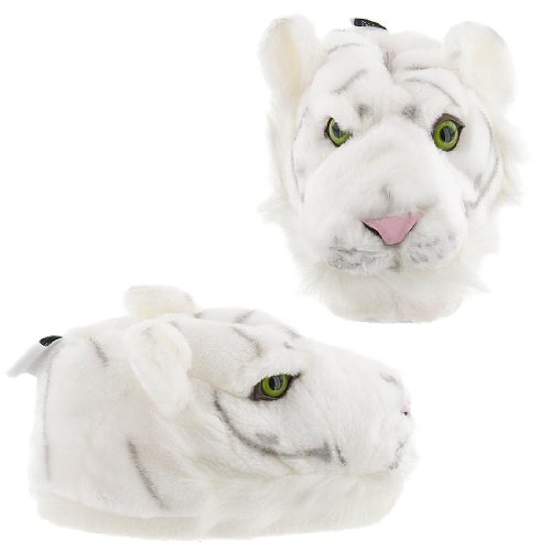 White Tiger Animal Slippers for Women, Men and Kids